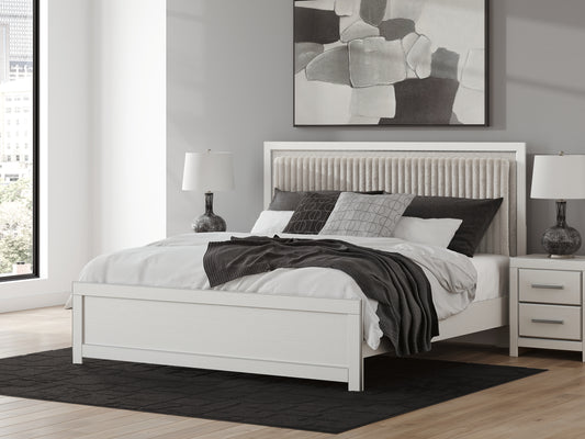 Zuraleus King Upholstered Panel Bed