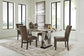 Jazmore Dining Table and 4 Chairs