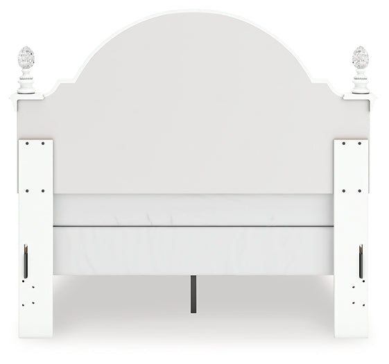 Kozlani Full Upholstered Panel Bed, Dresser and Mirror
