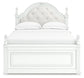 Kozlani Full Upholstered Panel Storage Bed, Dresser, Mirror and Nightstand