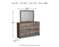 Ralinksi Twin Panel Bed with Mirrored Dresser and Nightstand
