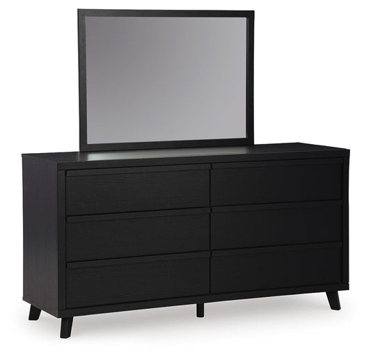 Danziar King Panel Headboard, Dresser and Mirror