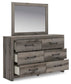 Urbanoore Full Panel Bed with Storage, Dresser, Mirror and Nightstand