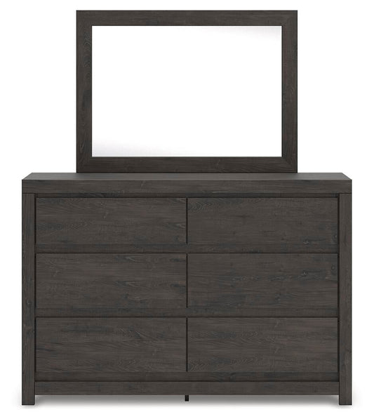 Parlayon Queen Panel Storage Bed, Dresser and Mirror
