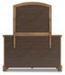 Vandenmore Queen Panel Bed with Mirrored Dresser, Chest and Nightstand