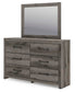 Urbanoore Full Panel Bed with Storage, Dresser and Mirror
