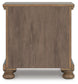 Vandenmore California King Panel Bed with Mirrored Dresser and Nightstand