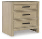 Calmoro King Bookcase Bed with Mirrored Dresser and Nightstand