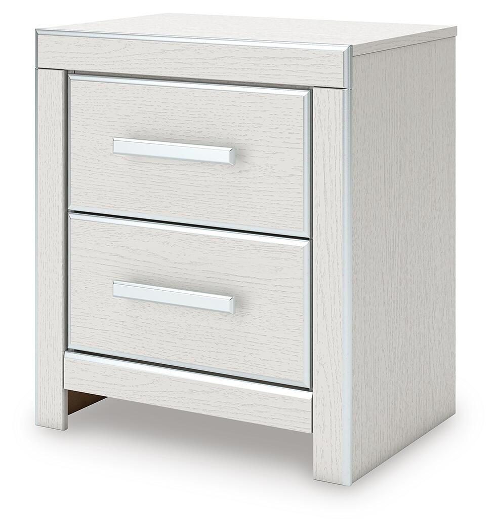 Birmonton Queen Upholstered Panel Bed, Dresser, Mirror, Chest and Nightstand