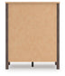 Cadmori King Upholstered Panel Bed, Dresser, Mirror, Chest and Nightstand
