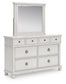 Chadworth California King Poster Bed, Dresser and Mirror