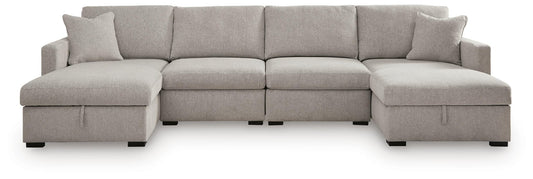 ModMax Luxe 4-Piece Double Storage Chaise Sectional