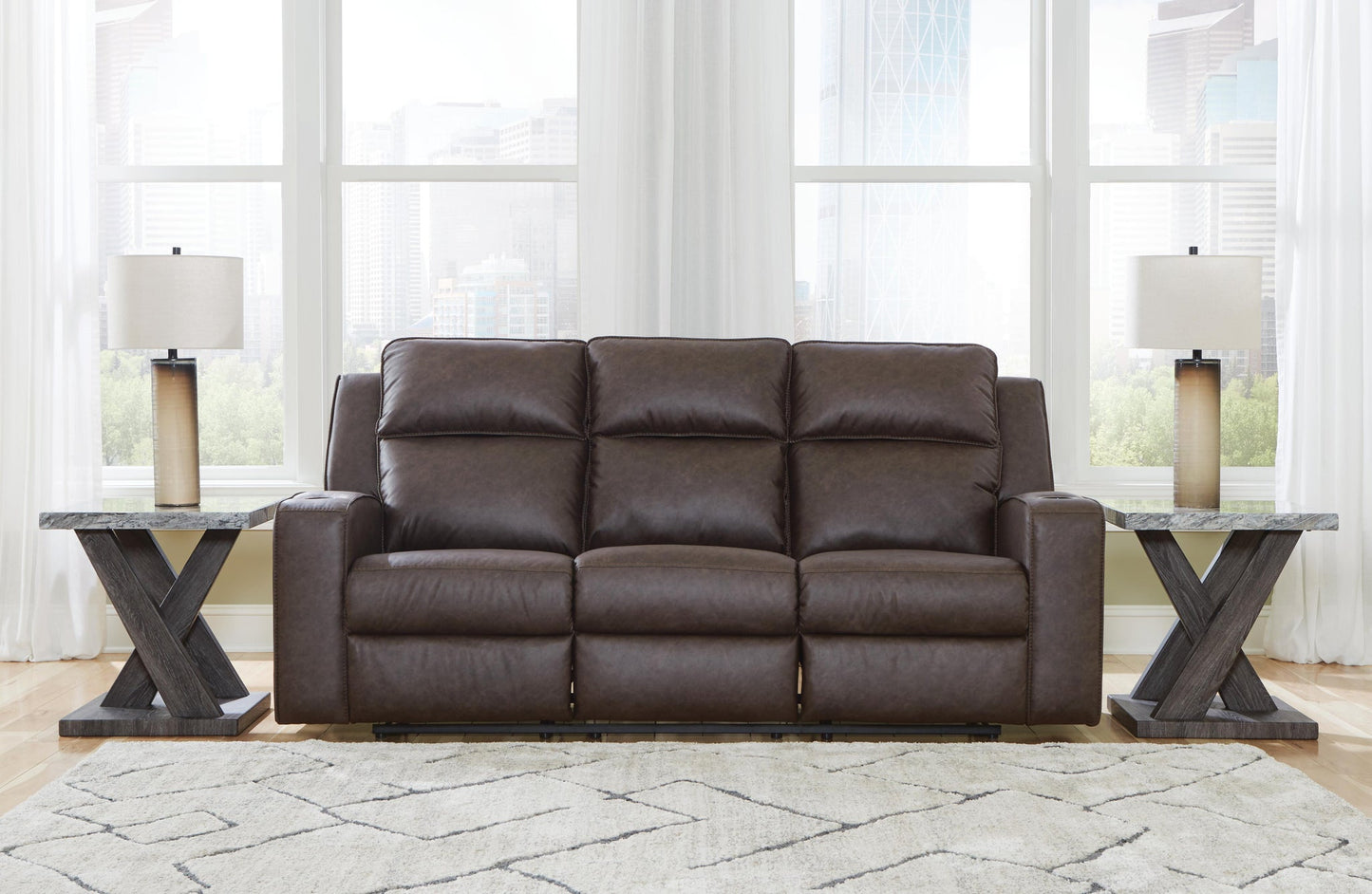 Lavenhorne Reclining Sofa w/ Drop Down Table