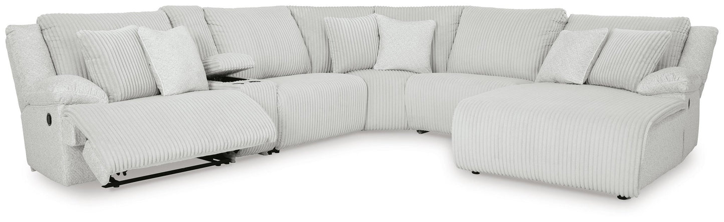 Top Tier 6-Piece Reclining Sectional with Chaise