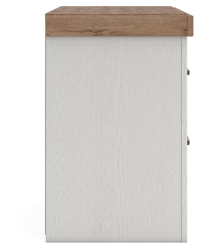 Savonport Twin Panel Storage Bed. Dresser, Mirror and Nightstand