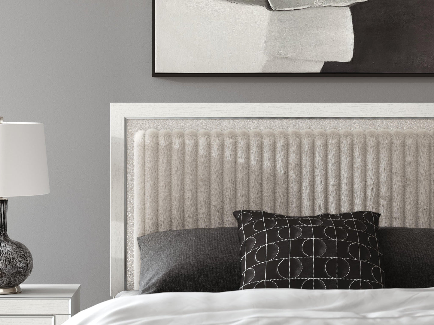 Zuraleus Queen Upholstered Panel Platform Storage Bed