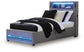 Finigale Twin Upholstered Bed with Wireless Audio