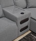 Modmax II 7-Piece Power Reclining Sectional with Chaise and Audio System