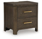 Radkin Two Drawer Night Stand