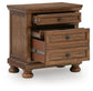 Zackaryn Two Drawer Night Stand