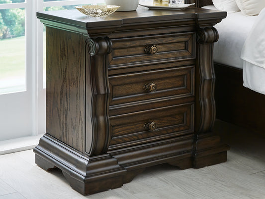 Maylee Three Drawer Night Stand